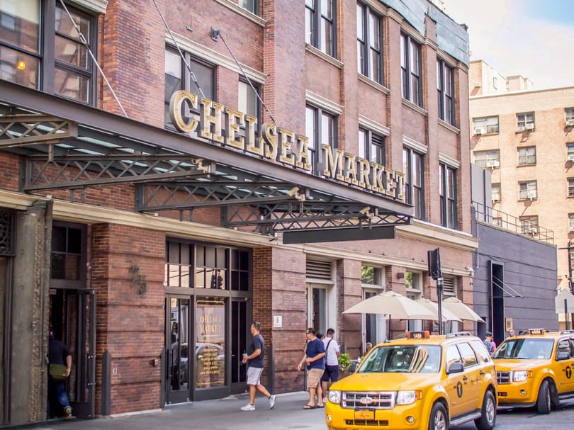 Chelsea Market sign in NYC