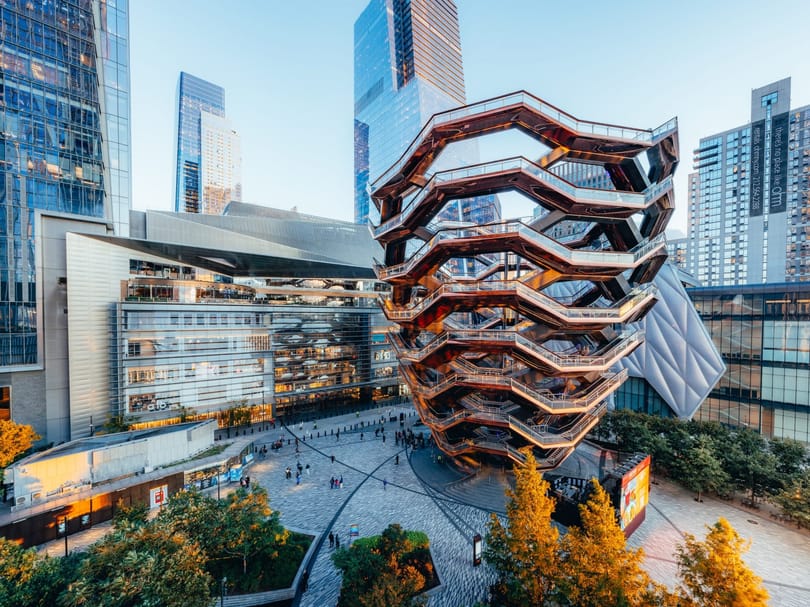 The Vessel in NYC during fall