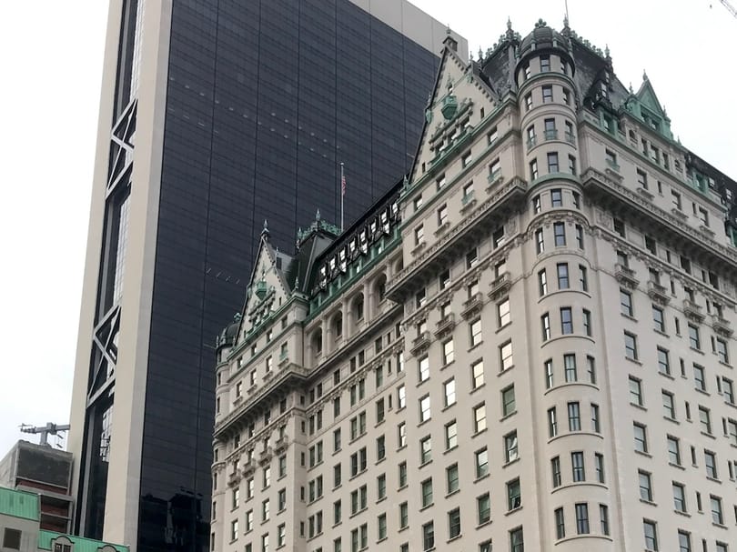 View of Plaza Hotel exterior in New York