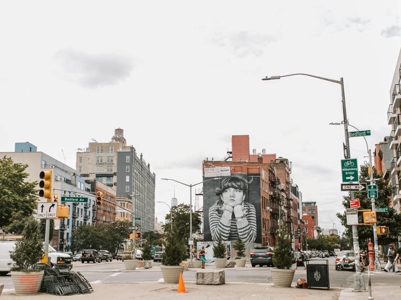Street view in Williamsburg Brooklyn