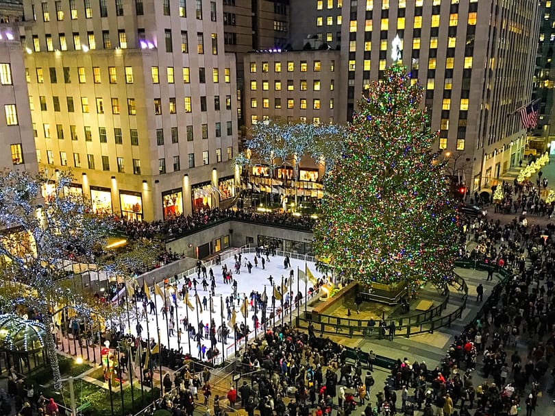 Rockefeller Center during winter in NYC