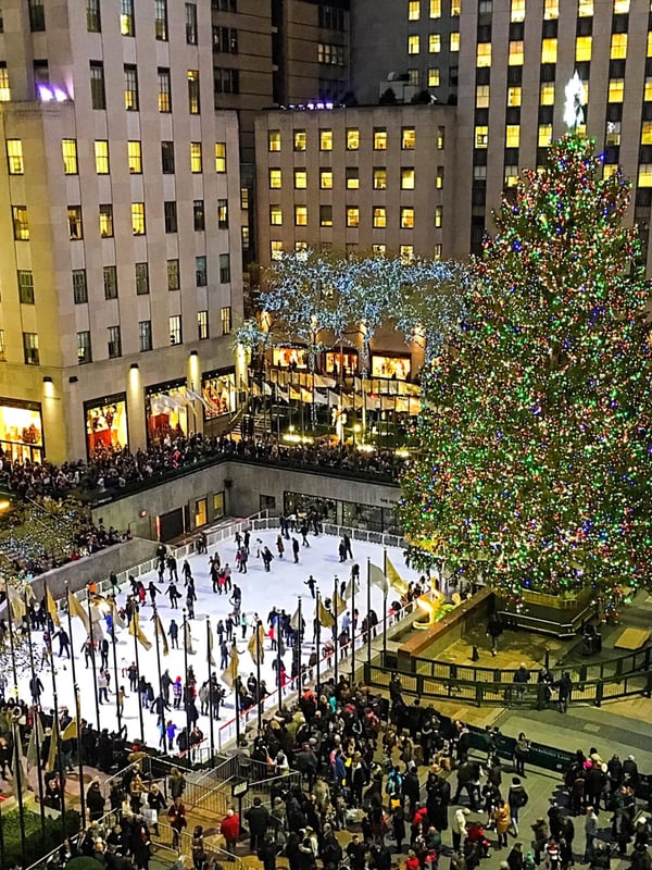 Rockefeller Center during winter in NYC