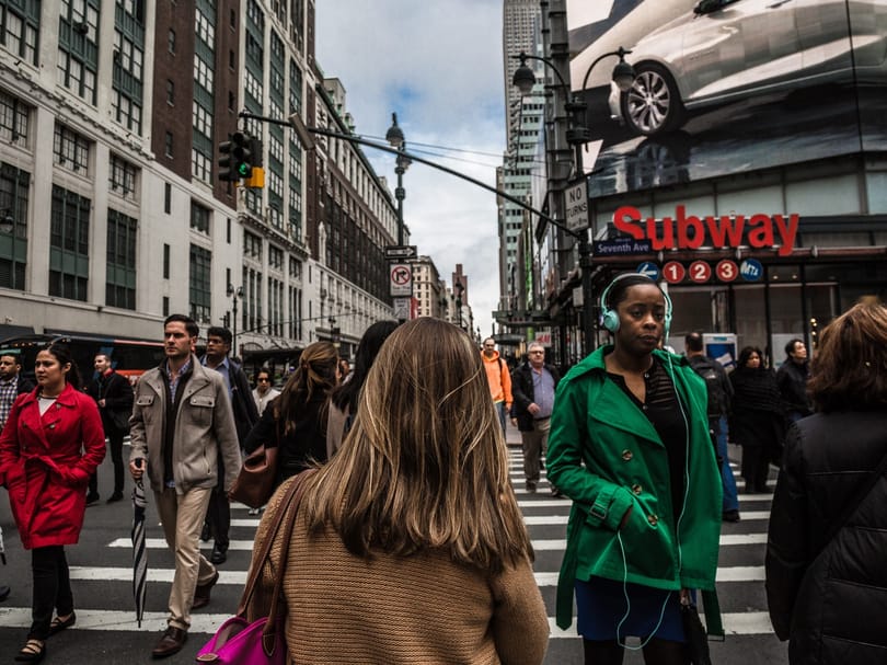 NYC crowd