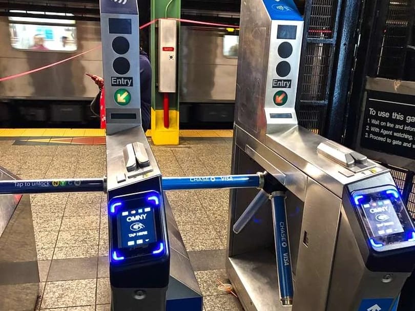 OMNY enabled turnstiles at Atlantic Terminal NYC