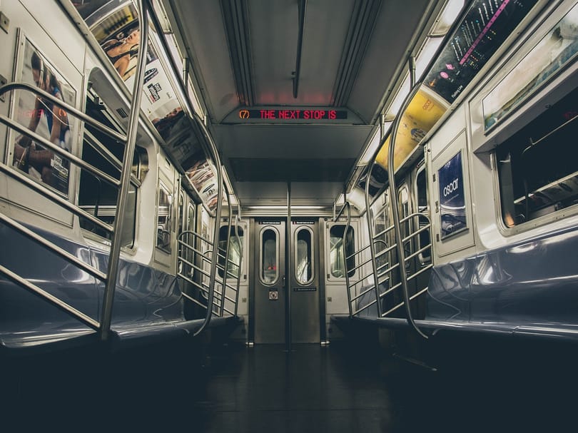 Empty Subway Carriage in New York City